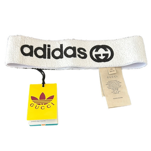 Gucci x Adidas Logo Headband NWT Collectible Collaboration Luxury Hair Accessory